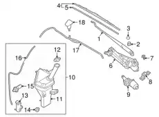 BY2RESERVOIR ASSY-W/SHLD WASHER 98620G2010 MOBIS