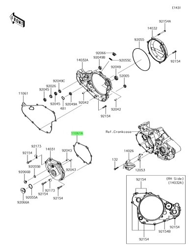 GASKET,GENERATOR \ Прокладка генератора 110610982 KAWASAKI