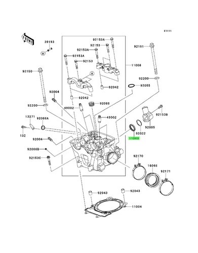 GASKET,THERMOSTAT 110601300 KAWASAKI