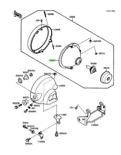 Катафот (световозвращатель) KAWASAKI 230071399