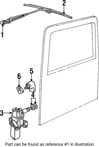Arm assembly-backlight wiper PRC8558 LAND ROVER