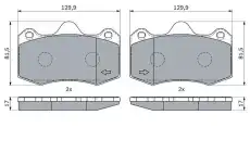 Тормозные колодки дисковые BOSCH 0 986 424 399