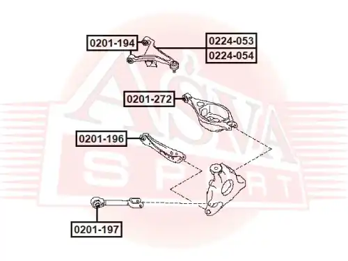 Рычаг подвески ASVA 0224-053