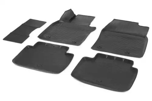 Коврики в салон RIVAL 13801009 Mazda 3 CX-30 2019-2021 5 шт., черный