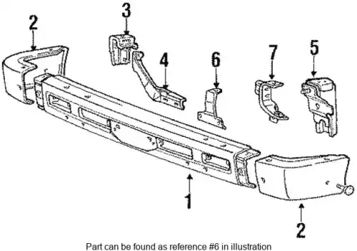 Усилитель бампера MITSUBISHI MB422393