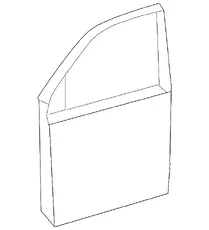 ДВЕРЬ ПЕРЕДНЯЯ 6700160890 TOYOTA / LEXUS