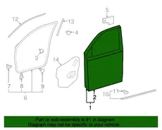 ДВЕРЬ ПЕРЕДНЯЯ 6700160890 TOYOTA / LEXUS