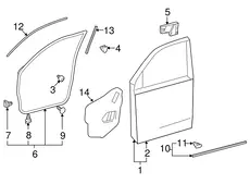 ДВЕРЬ ПЕРЕДНЯЯ 6700160890 TOYOTA / LEXUS