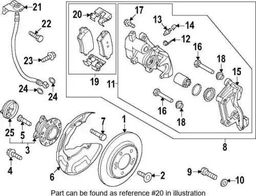 58244L1000 Планка прижимная MOBIS