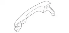 Ручка двери MOBIS 82651L1030