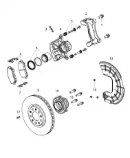 PAD KIT FRONT DISC BRAKE 68160 695AA DODGE