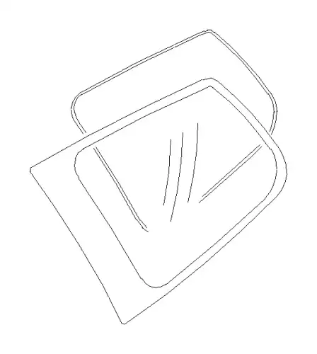 GLASS-REAR QUARTER,LEFT 65209SC011 SUBARU