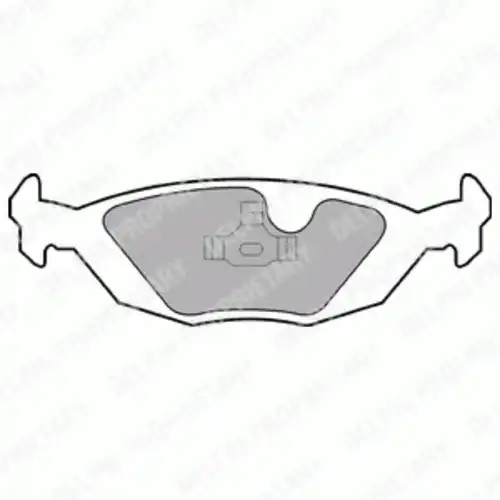 Тормозные колодки дисковые задняя ось DELPHI LP573