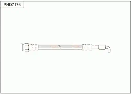 Шланг тормозной задний PHD7176 TRW