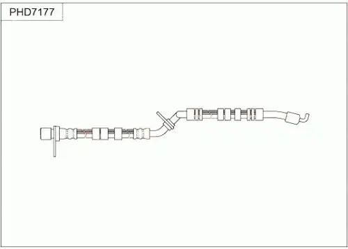 Шланг тормозной передний левый PHD7177 TRW