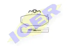 Тормозные колодки дисковые ICER 181155