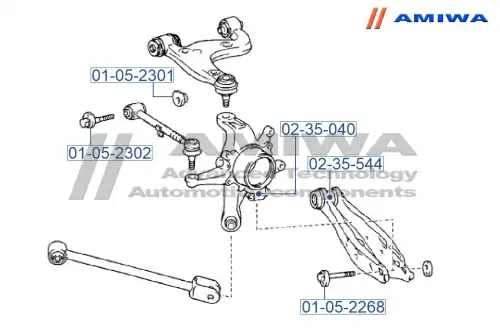 БОЛТ С ЭКСЦЕНТРИКОМ 01052268 AMIWA
