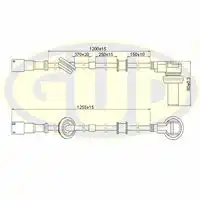 Датчик ABS GUD GABS01008