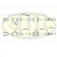 Датчик ABS GUD GABS02564
