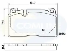 Тормозные колодки дисковые COMLINE CBP02302