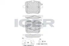 Тормозные колодки дисковые ICER 182308