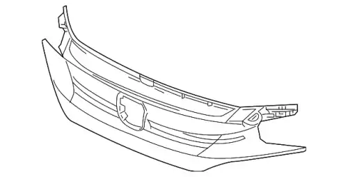Решетка радиатора HONDA 71121TGGA02