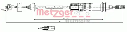 Трос сцепления METZGER 11.3924