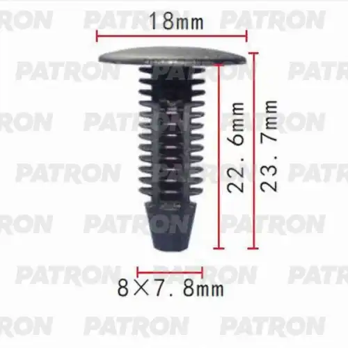 Клипса пластмассовая P370085 PATRON