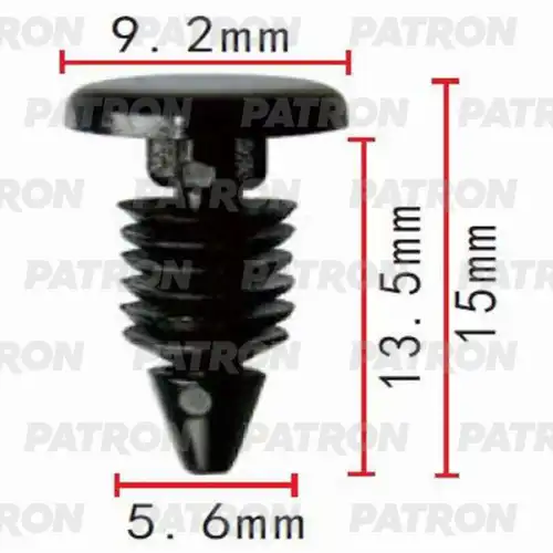 Клипса пластмассовая GM применяемость: уплотнитель P370391 PATRON