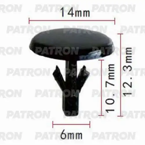 P371084 Клипса пластмассовая PATRON