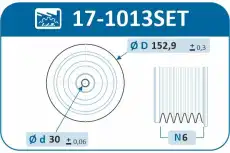 Шкив коленвала 171013SET IJS