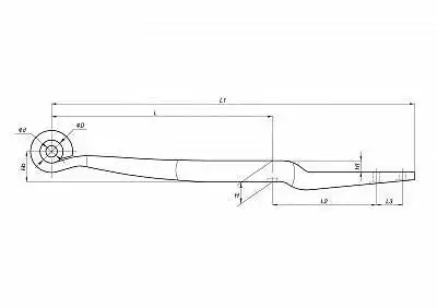 полурессора!\ BPW/SCHMITZ 705601BW-13.89.0 SPRINGER