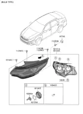 Фонарь габаритный KIA 92102D5500