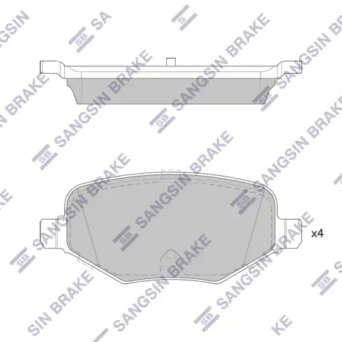 Тормозные колодки дисковые SANGSIN SP1717A