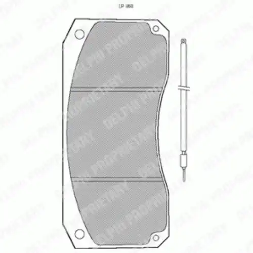 Тормозные колодки дисковые DELPHI LP860