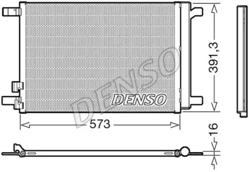 Радиатор кондиционера (конденсатор) DENSO DCN32066
