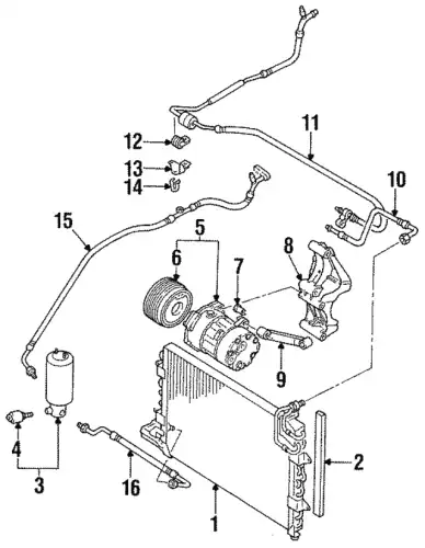 компрессор кондиционера VW 357 820 803 R VAG