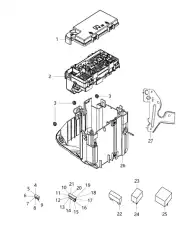 FUSE MICRO 25 AMP 68100 747AA DODGE