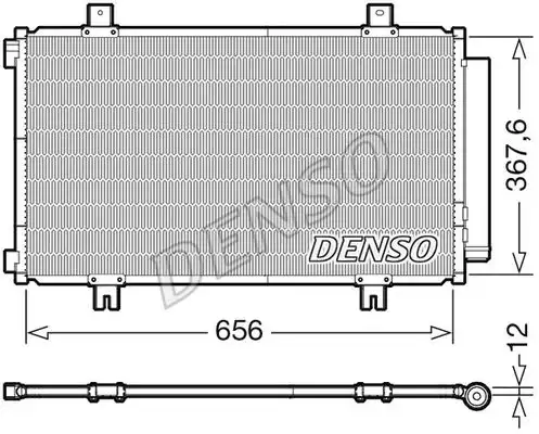 Радиатор кондиционера (конденсатор) DENSO DCN47009