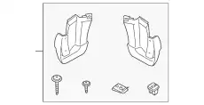 SPLASH GUARD SET, RR. 08P09-SNA-100R1 HONDA