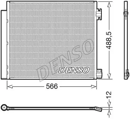 Радиатор кондиционера (конденсатор) DENSO DCN46026