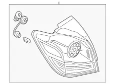 LAMP ASSY,COMBINATION,RR LH 8330B195 MITSUBISHI