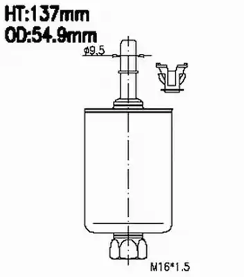 Топливный фильтр JS ASAKASHI FS645J