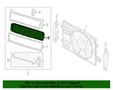 Решетка радиатора VAG 5Q0122323