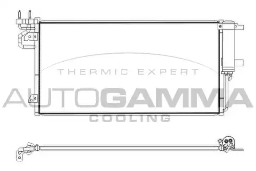 Конденсер кондиционера 107891 AUTOGAMMA