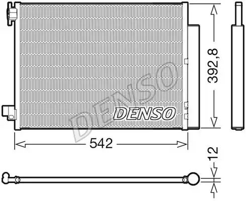 Радиатор кондиционера (конденсатор) DENSO DCN37004