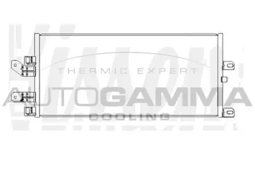 Конденсер кондиционера 107653 AUTOGAMMA