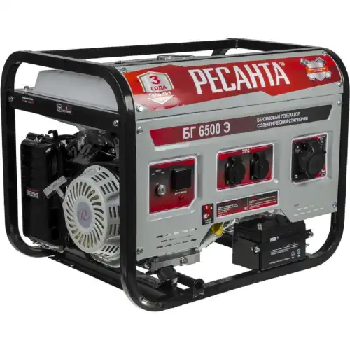 64/1/46 Электрогенератор БГ 6500 Э Ресанта, , Шт