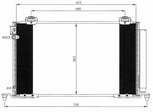 Радиатор кондиционера (конденсатор) NRF 35595