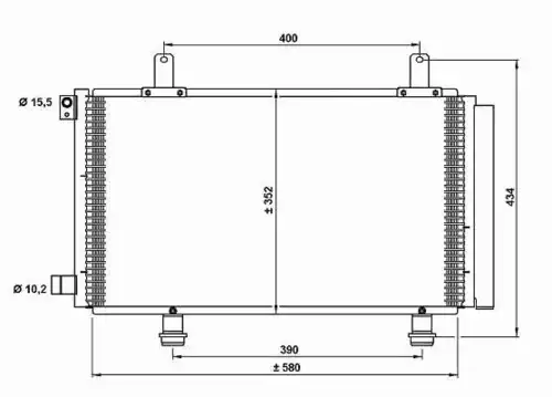 Радиатор кондиционера (конденсатор) NRF 35782